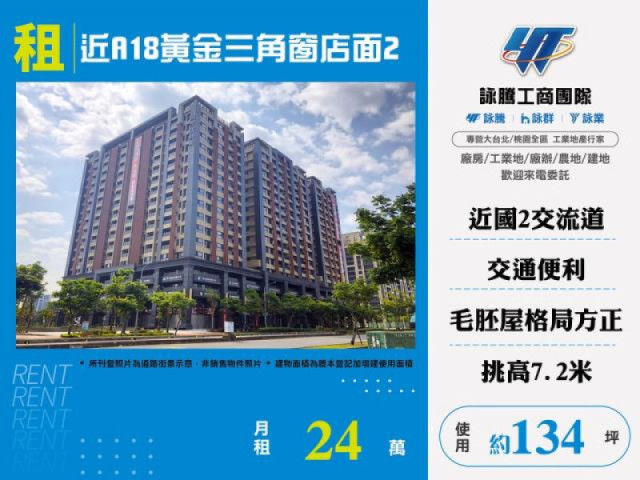 近A18黃金三角窗店面2