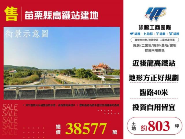 苗栗縣高鐵站建地