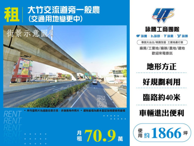 大竹交流道旁一般農(交通用地變更中)