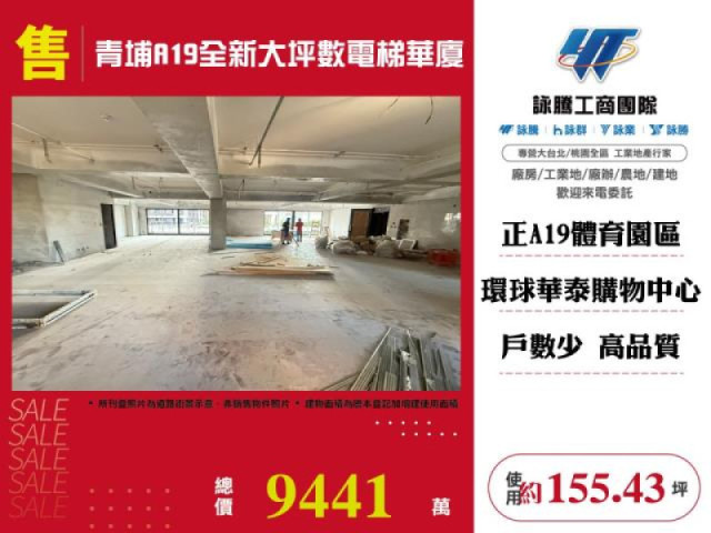 青埔A19全新大坪數電梯華廈
