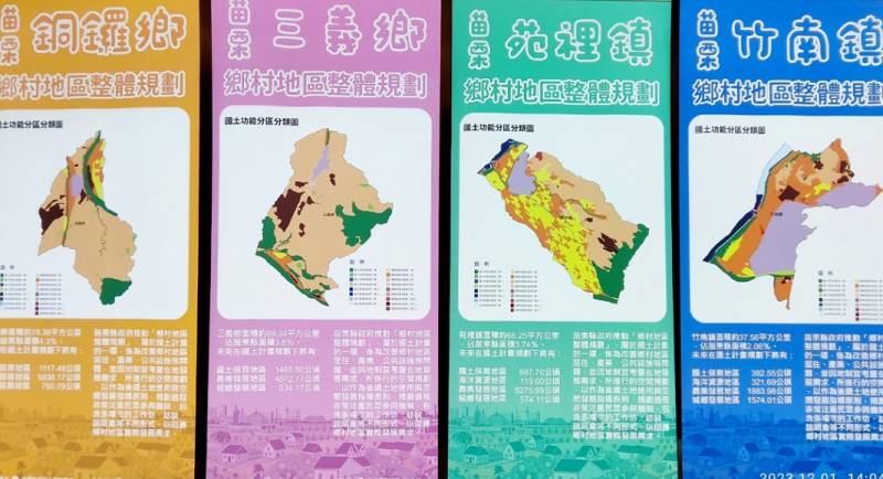 苗栗13鄉鎮鄉村規劃一次看：西湖完成、頭份公館新啟動